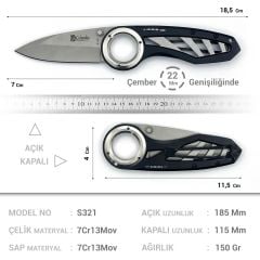 Columbia Company Orta Yuvarlak Şık Çakı - S-321