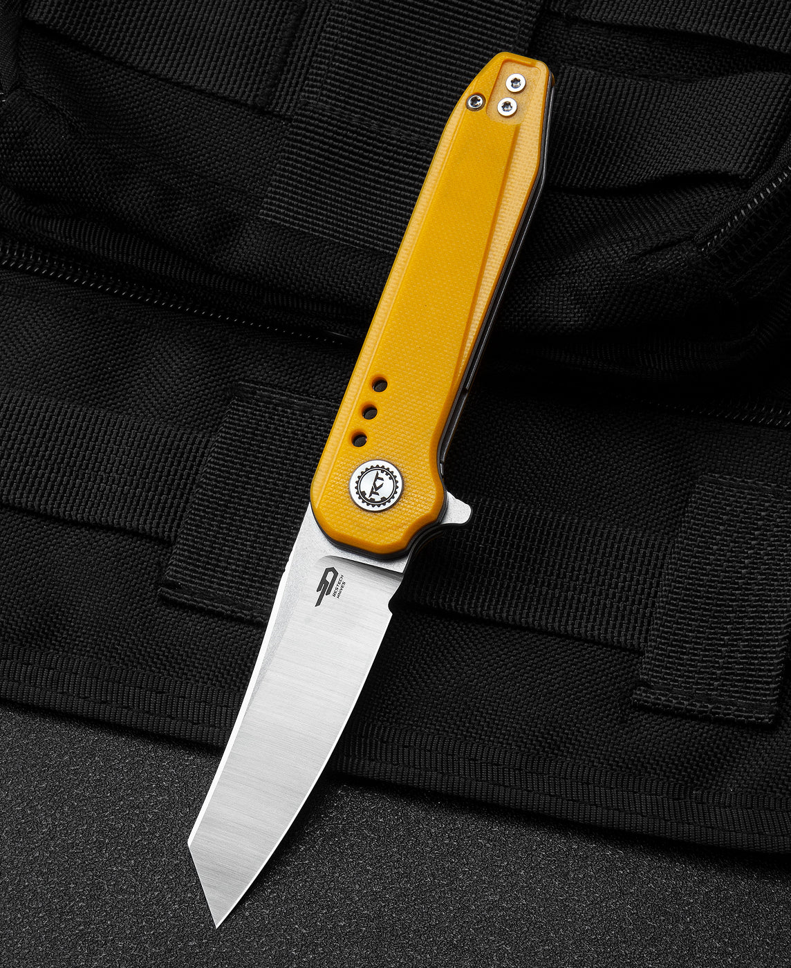 BESTECH SYNTAX BG40B Sarı G10 Sap 14C28N Çelik Çakı