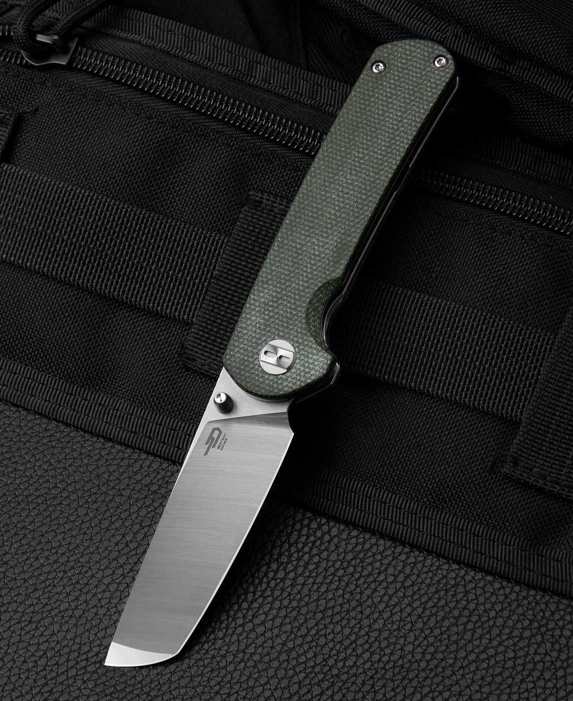 BESTECH SLEDGEHAMMER BG31B-1 Yeşil Micarta Sap D2 Çelik Çakı