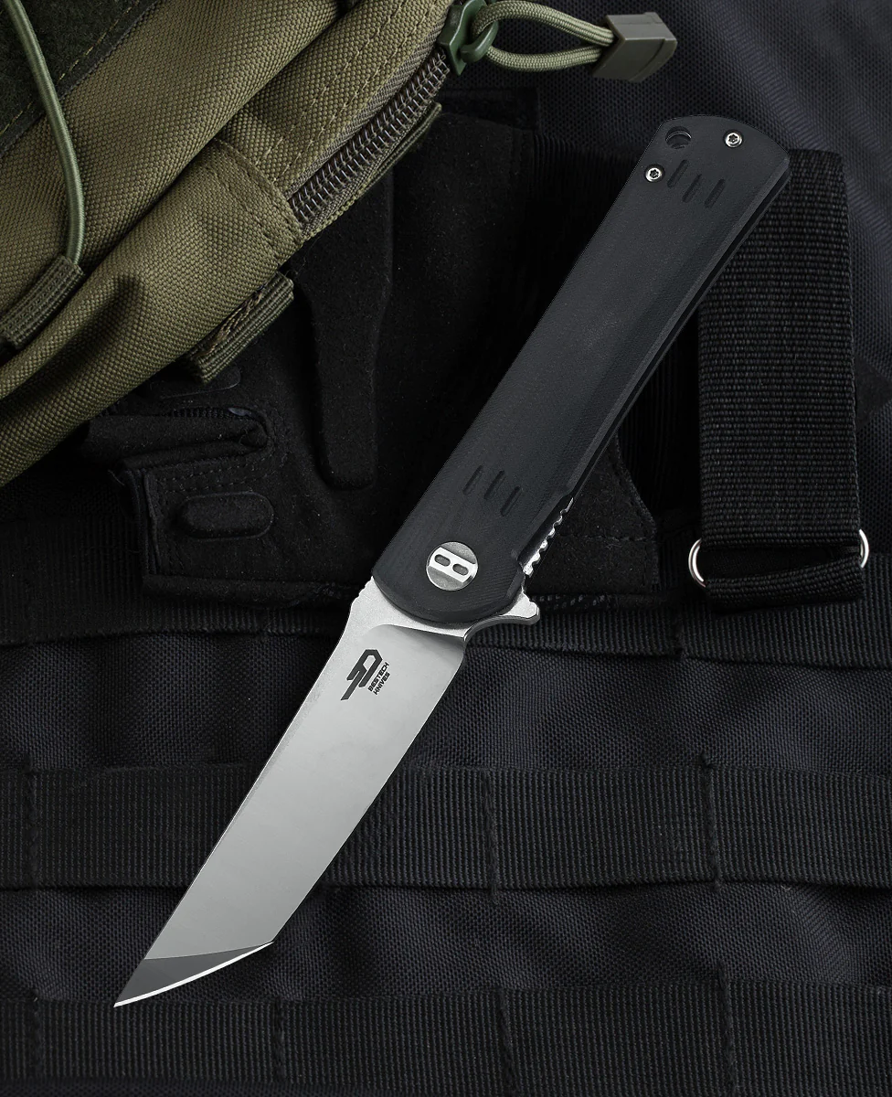 BESTECH KENDO BG06A-1 Siyah G10 Sap D2 Çelik Çakı