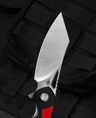 BESTECH KASTA BG45C Siyah ve Kırmızı G10 Sap 154CM Çelik Çakı