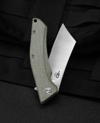 BESTECH CUBIS BG42B Micarta Sap D2 Çelik Çakı