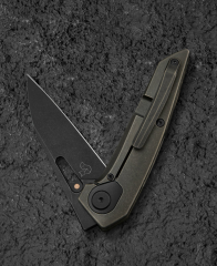 BESTECH VK-VOID BT2305D Siyah Bronz Stonewash Titanyum Sap Siyah Stonewash Elmax Çelik Çakı