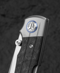 BESTECH TONIC BT2204D Titanyum+Mermer Karbon Fiber Kakma Sap M390 Çelik Çakı