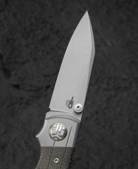 BESTECH TONIC BT2204A Titanyum+Siyah Kanvas Micarta Kaplama Sap M390 Çelik Çakı