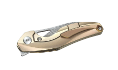 BESTECH THE RETICULAN BT1810J Titanyum Sap Damascus Çelik Mini Çakı