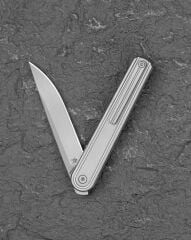 BESTECH INK BT2502A Gümüş Titanyum Sap MagnaCut Çelik Çakı