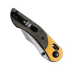 Kizer Mini Mystic | Nitro-V | Aluminum+Burlap Micarta | KizerV™ 3636A2