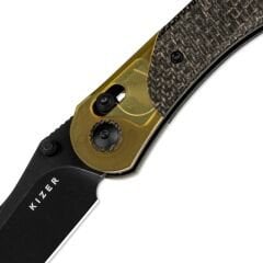 Kizer Mini Mystic | 154CM | Burlap Micarta+PEI | KizerV™ 3636C1