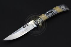 Columbia Company Sırttan Kilitli Gravür Desenli Çakı 24cm
