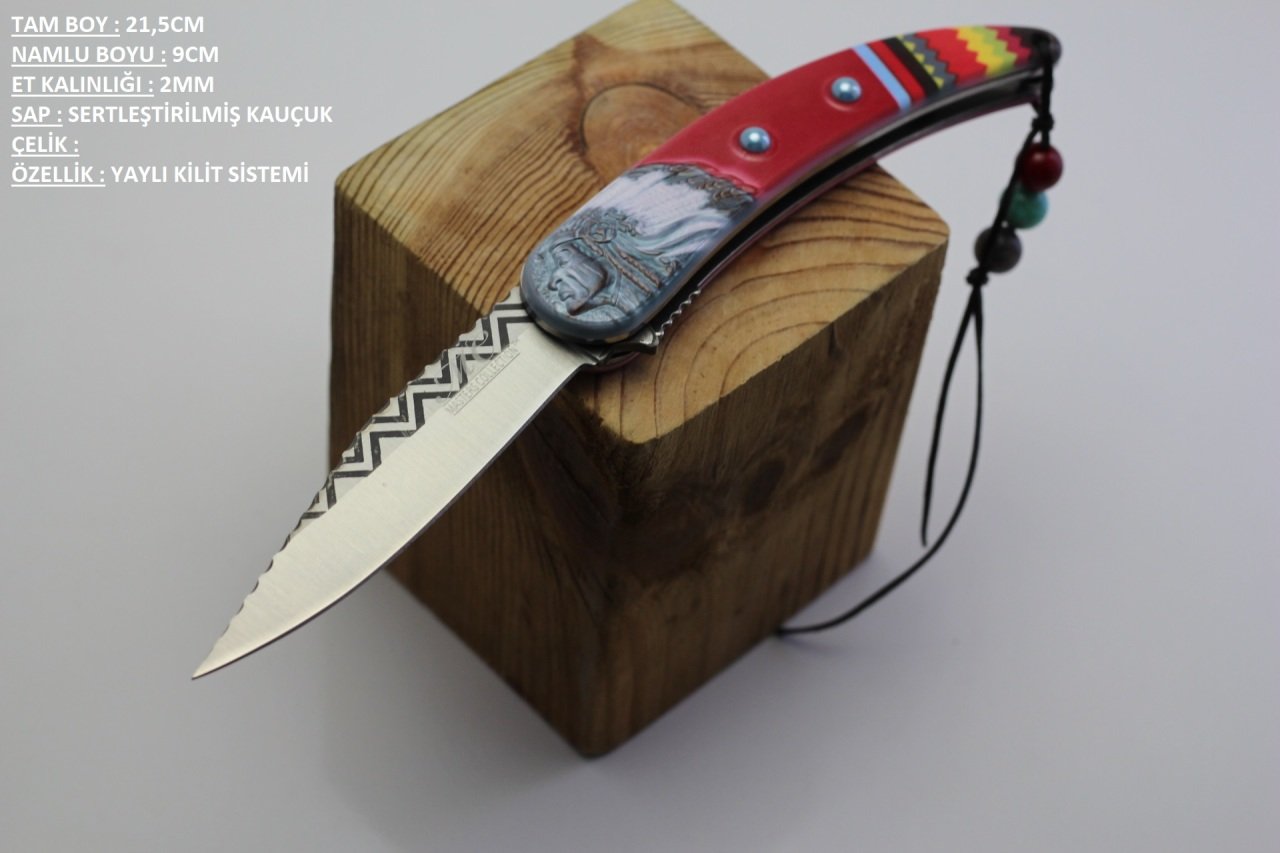 Apache Çakı ( Kırmızı )