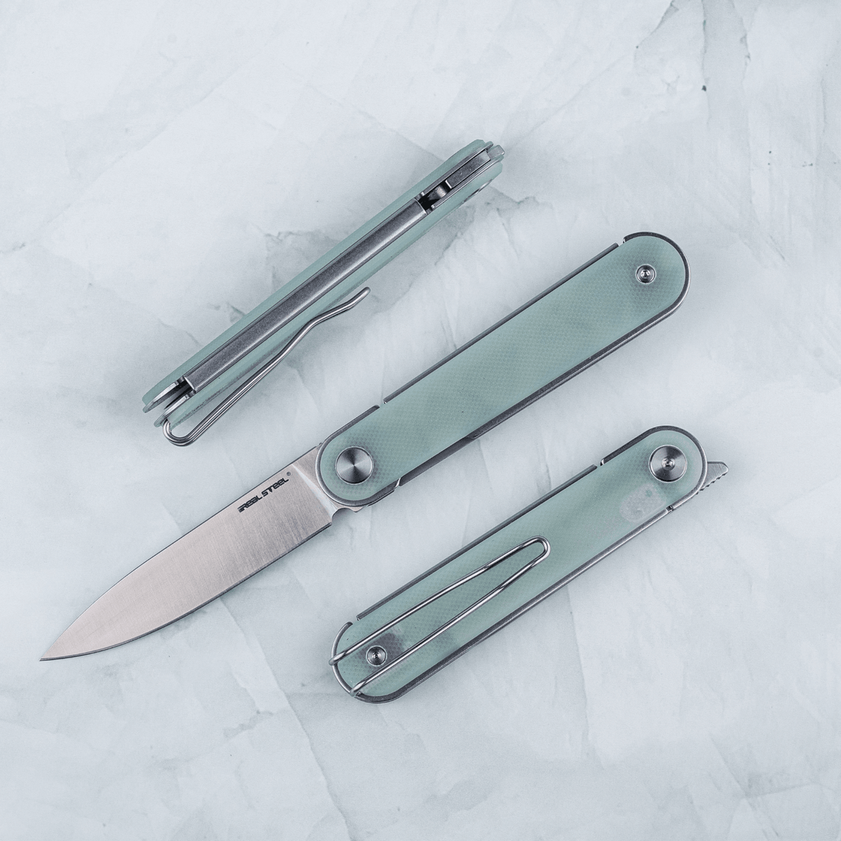 Real Steel Iris Front Flipper | G10 Sap | 12C27 Çelik Çakı | 8061BN
