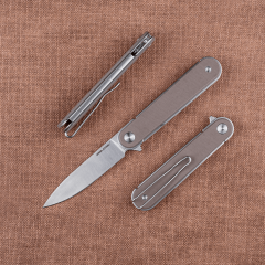 Real Steel Iris Flipper | G10 Sap | 12C27 Çelik Çakı | 8061AC