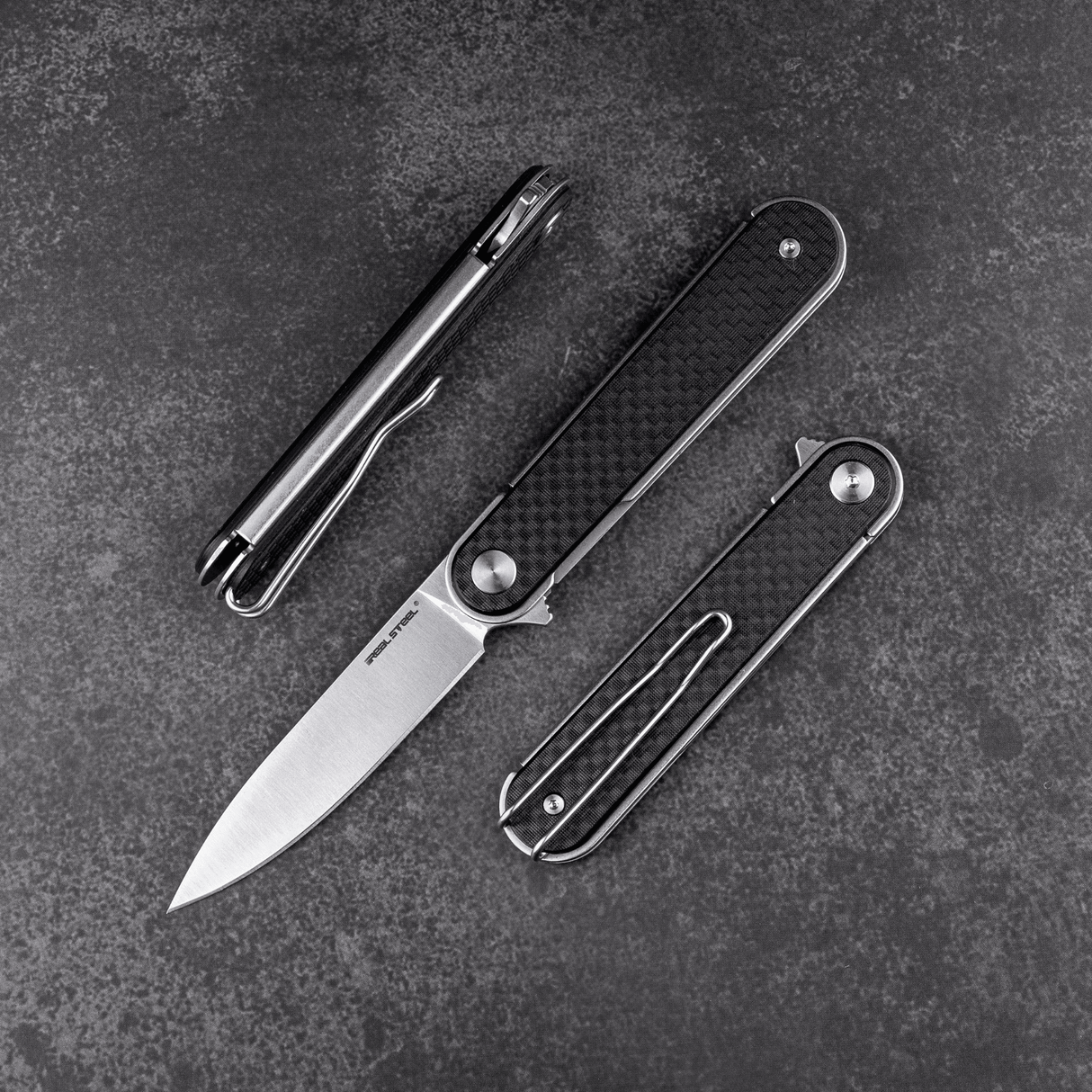Real Steel Iris Flipper | G10 + Karbon Fiber Sap | 12C27 Çelik Çakı | 8061AF