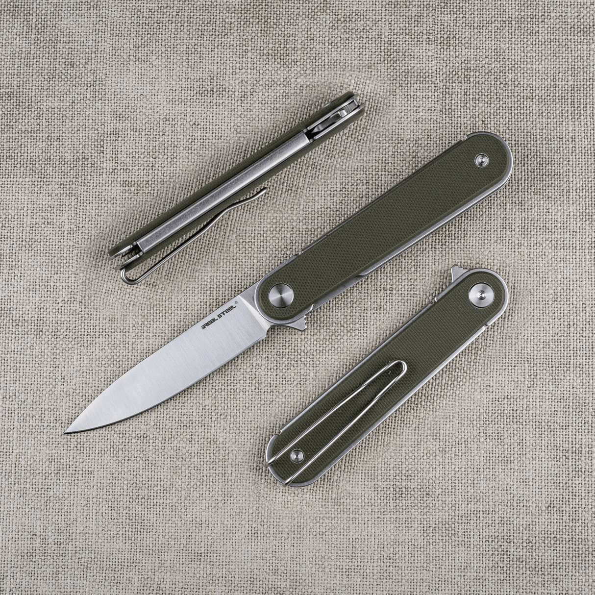 Real Steel Iris Flipper | G10 Sap | 12C27 Çelik Çakı | 8061AG