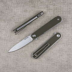 Real Steel Iris Flipper | G10 Sap | 12C27 Çelik Çakı | 8061AG
