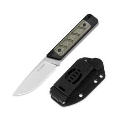 Kizer Smolt | 14C28N | Black G10 & Micarta | KizerV™ 1063A6
