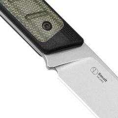 Kizer Smolt | 14C28N | Black G10 & Micarta | KizerV™ 1063A6