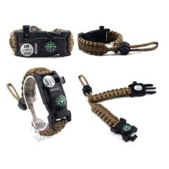 Paracord Hayatta Kalma Kamp Bilekliği