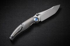 Rike RK-Hunter 1-Düz/Mavi Yeşil Karbon Fiber-P/BGCF Çakı