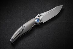 Rike RK-Hunter 1-Düz/Mavi Yeşil Karbon Fiber-P/BGCF Çakı