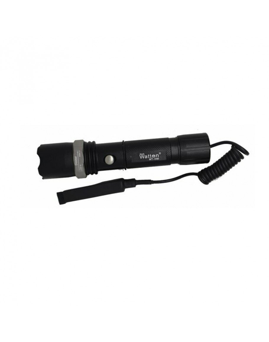 TÜFEK VE BİSİKLET FENERİ ŞARJLI PİLLİ WATTON WT-040