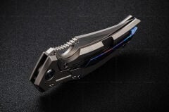 Rike RK S05-P | Düz Titanyum Sap | Bohler M390 Çelik Çakı | RK-13408-1