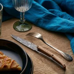 6 Deejo Steak Knives, Olive Wood / Blossom Bıçak Seti