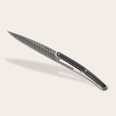 6 Deejo Steak Knives, Ebony Wood / Geometrie Bıçak Seti