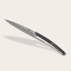 6 Deejo Steak Knives, Ebony Wood / Geometrie Bıçak Seti