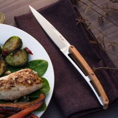 6 Deejo Steak Knives Serrated, Olive Wood Bıçak Seti