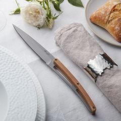 6 Deejo Steak Knives Serrated, Olive Wood Bıçak Seti