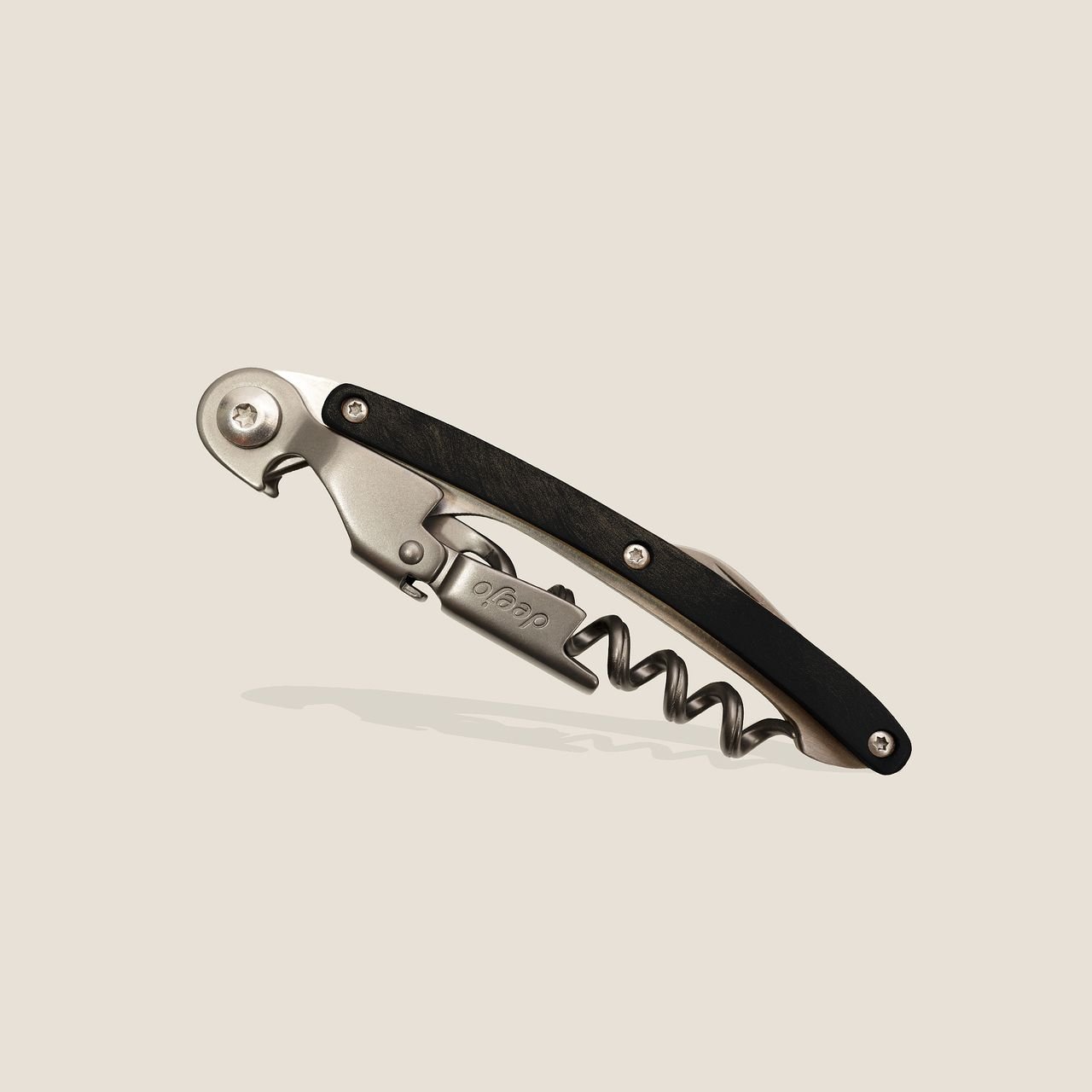 Deejo Waiter's Knife, Ebony Wood Tirbuşon