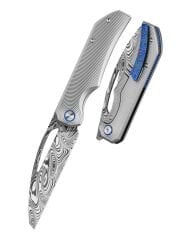 BESTECH TAIPAN Titanyum Sap Damasteel Çakı - BT2503G