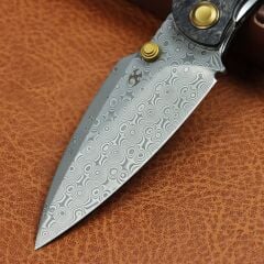 Kansept Falk | Karbon Fiber Sap | Damascus Çelik Çakı | K1142A1