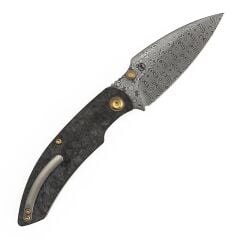 Kansept Falk | Karbon Fiber Sap | Damascus Çelik Çakı | K1142A1