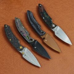 Kansept Falk | Karbon Fiber Sap | Damascus Çelik Çakı | K1142A1
