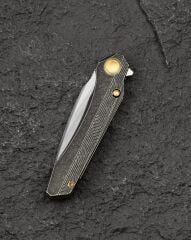 BESTECH WET NELLIE BT2505C Titanyum Sap MagnaCut Çelik Çakı