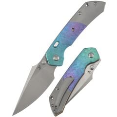KANSEPT Fenrir | Kristalize Titanyum ve Taşlanmış Titanyum Sap | CPM 20CV Çelik Çakı | K1034H2