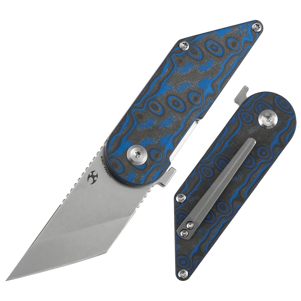 KANSEPT Dash | Vortex Micarta Sap | 154CM Çelik Çakı | T2045A3