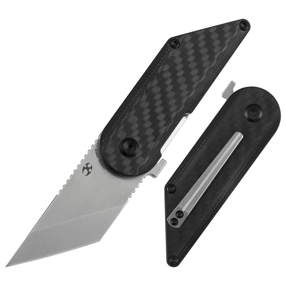 KANSEPT Dash | Fitilli Karbon Fiber + G10 Sap | 154CM Çelik Çakı | T2045A1
