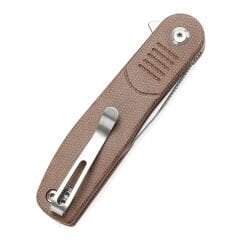 Tenable Einar | Katlanır Bıçak | Kahverengi Micarta Sap | Taşlanmış Nitro-V Çelik Çakı | T2072A5