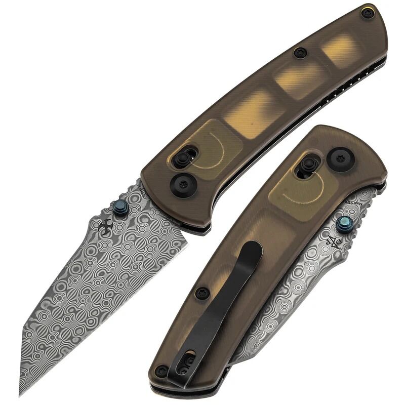 KANSEPT Main Street | Amber PEI/Ultem Sap | Damascus Çelik Çakı | T1015V12