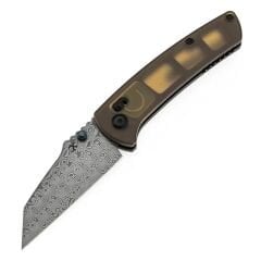 KANSEPT Main Street | Amber PEI/Ultem Sap | Damascus Çelik Çakı | T1015V12