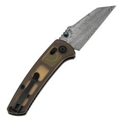 KANSEPT Main Street | Amber PEI/Ultem Sap | Damascus Çelik Çakı | T1015V12
