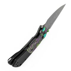 Kansept Fenrir | Mor Ölümsüz Baskılı PC Sap | Damascus Çelik Çakı | K1034S7