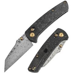 KANSEPT Main Street | Karbon Fiber Sap | Damascus Çelik Çakı | K1015V1