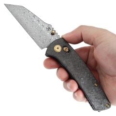 KANSEPT Main Street | Karbon Fiber Sap | Damascus Çelik Çakı | K1015V1