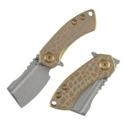 KANSEPT Mini Korvid | Eloksallı Titanyum Sap | 154CM Çelik Mini Çakı | T3030C3