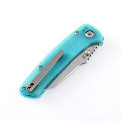 KANSEPT Main Street | Mavi G10 Sap | Taşlanmış 154CM Çelik Çakı | T1015B4